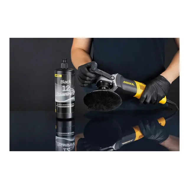 MIRKA Polerpute Lammeull Pro - Ø150mm Black - 2stk - for bakplate m/borrelås 