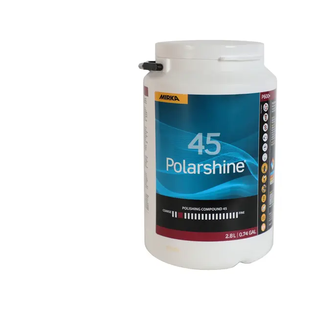 MIRKA Polarshine 45 Polermiddel - 2,8L Grov polering / rubbing 