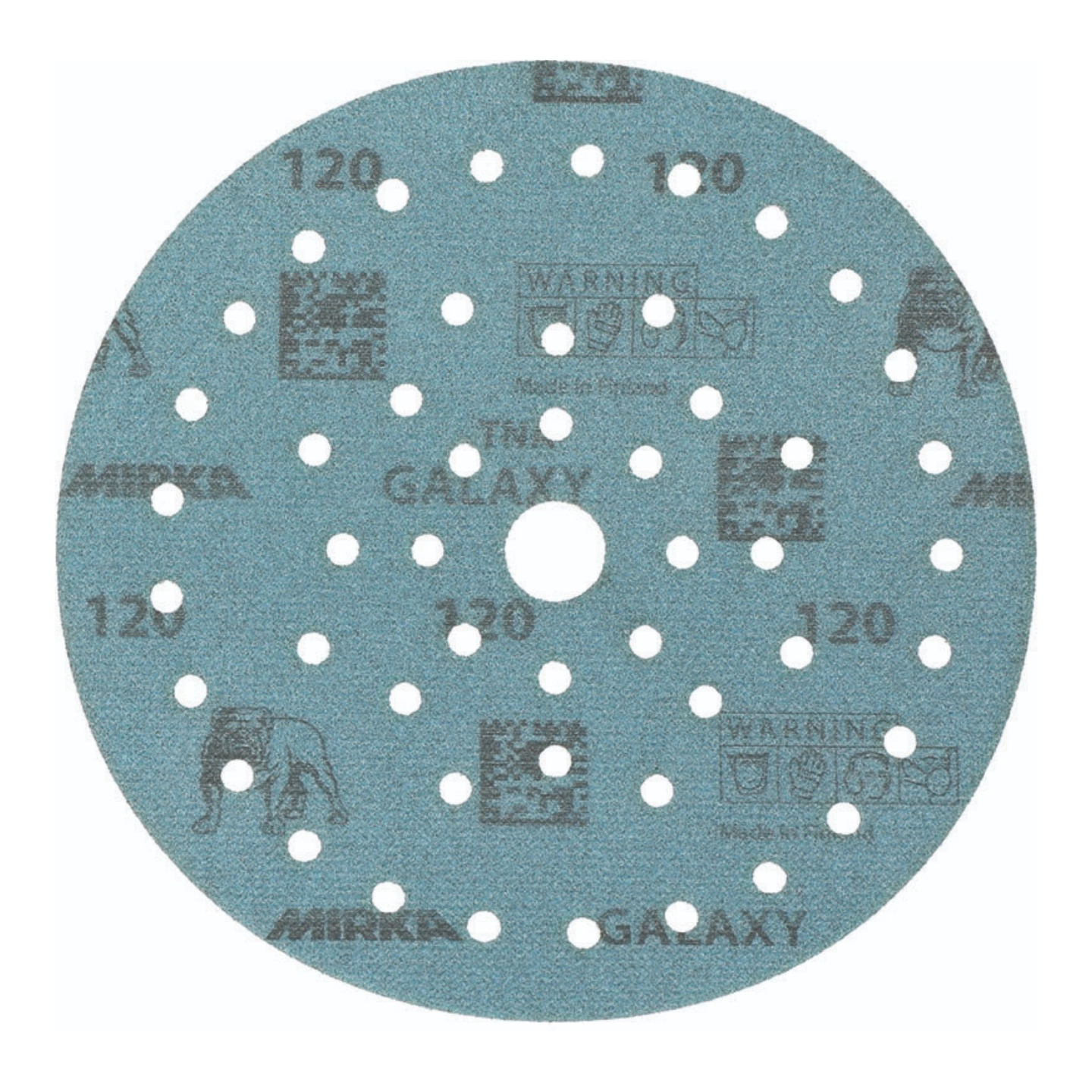 MIRKA Galaxy Multifit Grip Slipepapir K120 - Ø150 mm - 50stk