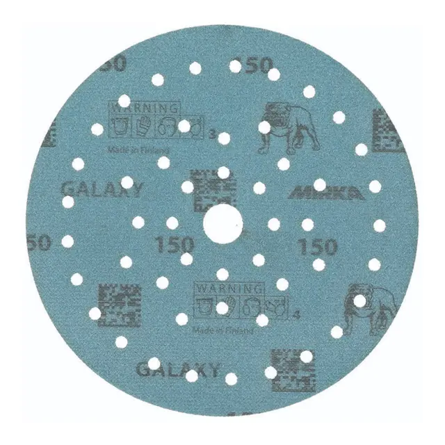 MIRKA Galaxy Multifit Grip Slipepapir K150 - Ø150 mm - 50stk 