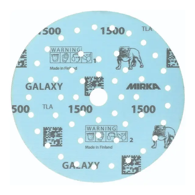 MIRKA Galaxy Multifit Grip Slipepapir K1500 - Ø150 mm - 50stk 