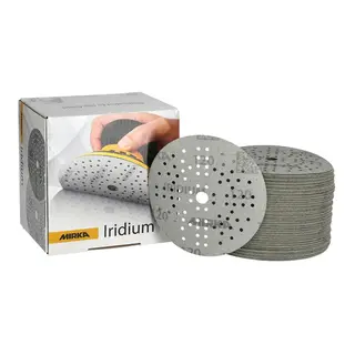 MIRKA Iridium &#216;125mm Grip 89H aluminiumoksid slipepapir