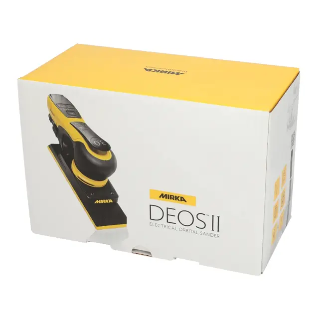 MIRKA Deos II 343 Slipemaskin 75 x 100 mm skive - 3,0 mm utkast 