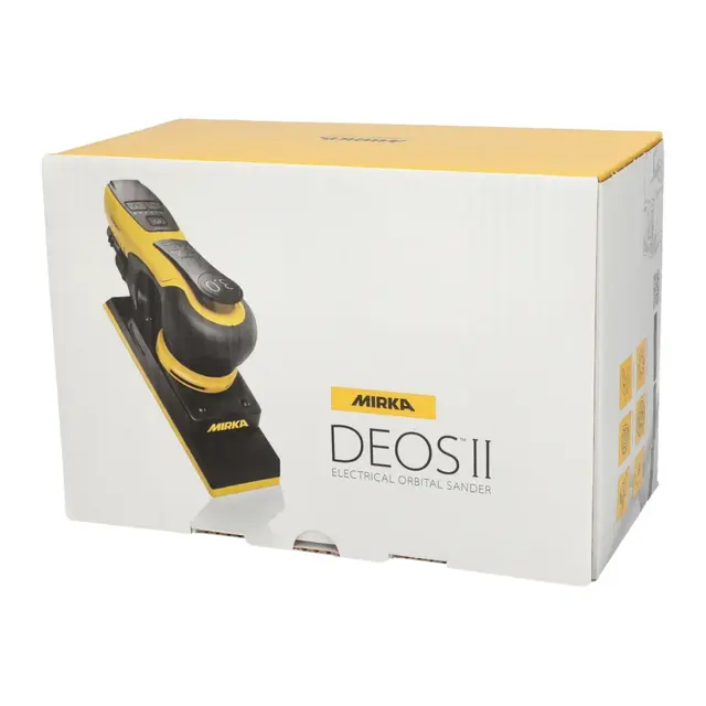 MIRKA Deos II 353 Slipemaskin 81x133mm skive - 3,0mm utkast - m/kasse 