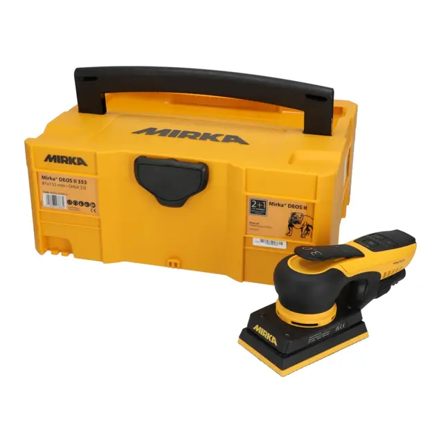 MIRKA Deos II 353 Slipemaskin 81x133mm skive - 3,0mm utkast - m/kasse 
