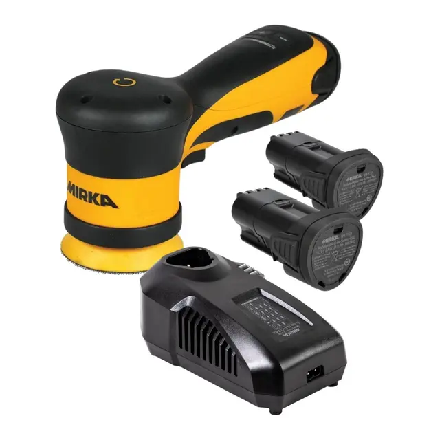MIRKA Poleringsmaskin ARP-B 300NV Ø77mm 10.8V - inkl. 2x 2.5Ah batteri og lader 