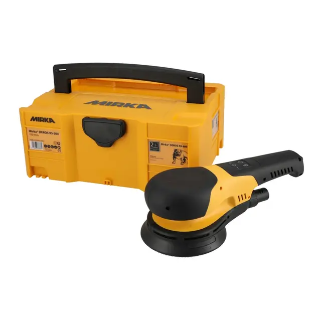 MIRKA Deros RS 600 Slipemaskin Ø150mm skive - roterende - m/bærekasse 