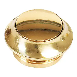 Trykknapp til skapl&#229;s - &#216;23 x 13mm messing