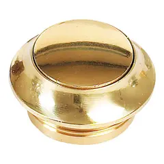 Trykknapp til skapl&#229;s - &#216;16 x 16mm messing