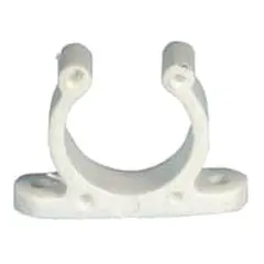 Nylon hakeklemme 40 mm, hvit