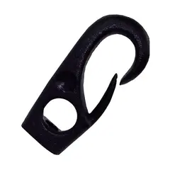 Nylonkrok, 6mm - sort
