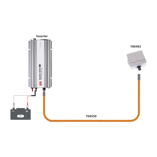 DEFA Sinusinverter Plug-in 12V/1000W 