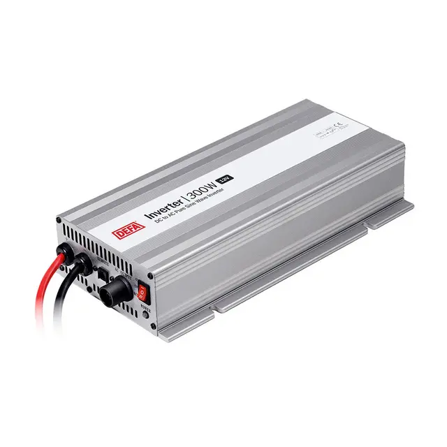 DEFA Inverter Pakke 1 300W/12V m/ fj.kontr, 2m Plug-in, dbl. vegguttak 