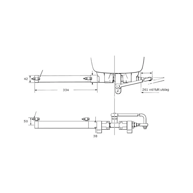 TELEFLEX Styresylinder BayStar, Compact HC4670 