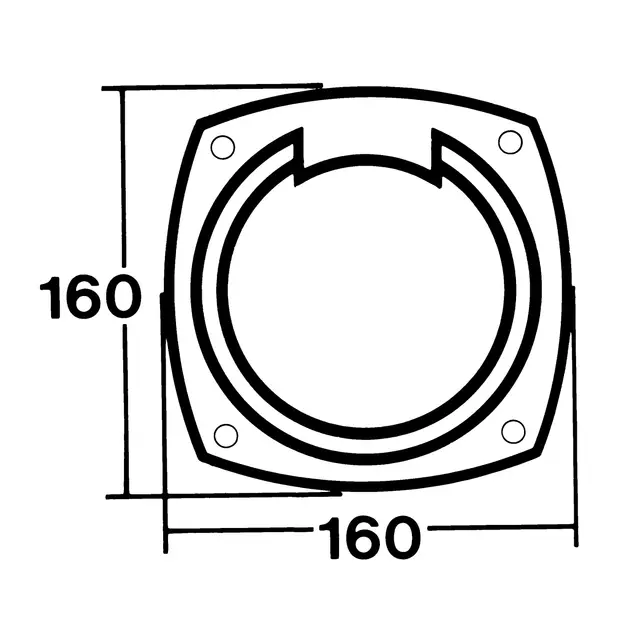 GARMIN Kompass 125B-H Sort Belyst 