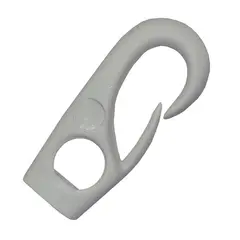 Nylonkrok, 4mm - hvit