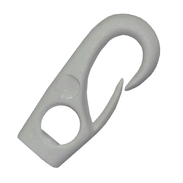 Nylonkrok, 4mm - hvit 