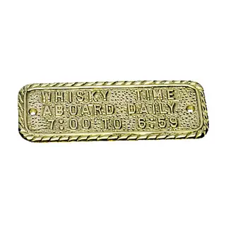 Skilt &quot;whisky time...&quot;