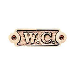 Skilt &quot;W.C.&quot;