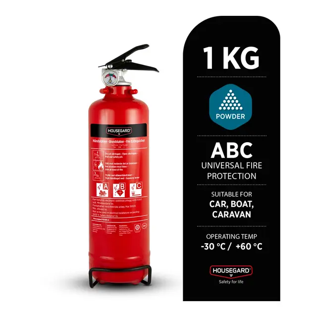 HOUSEGARD Pulverslokker 1 kg Rattmerket - Brannklasse: ABC 