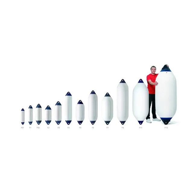 POLYFORM Fender F3 Hvit med blå ender - 745mm 