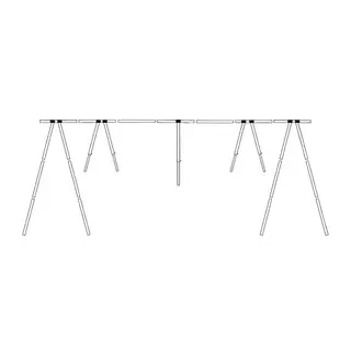 Bakkestativ for b&#229;ter - 10,5m 29 til 31 fot (10,5m)