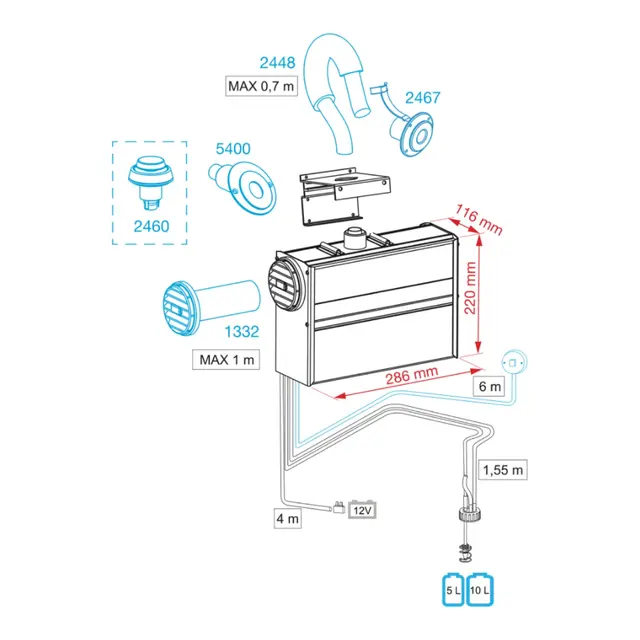 WALLAS 1300 parafinvarmer 