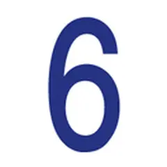 OPTIPARTS Seilnummer 6 bl&#229; - 23,5 cm til Optimist