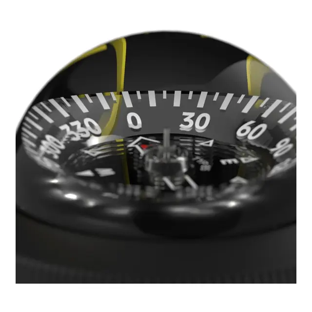 SILVA Kompass 85E Sort, For motorbåt,  Belyst 