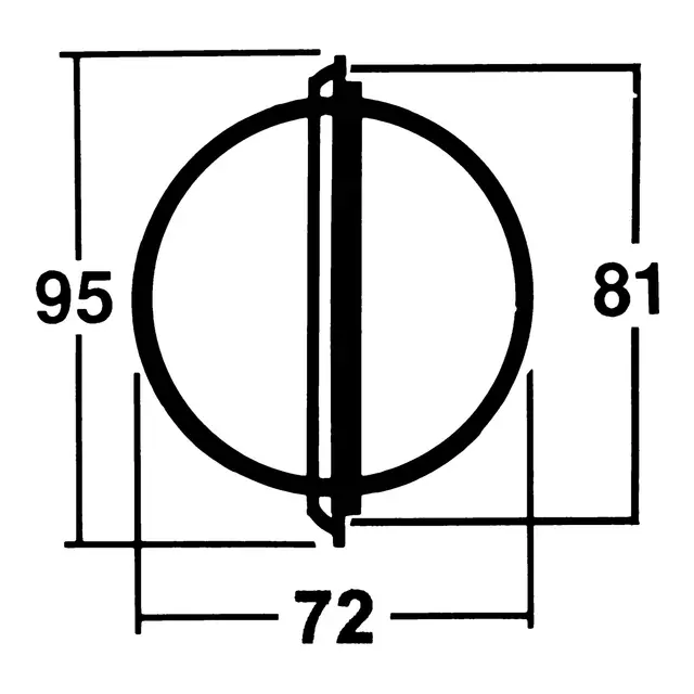 SILVA Kompass 70P Sort, Skottmontert 
