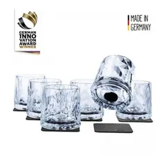 SILWY Magnetic Plastglass - Tumbler 6 stk glass og magnetpads