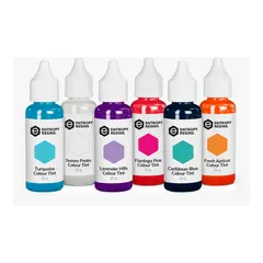ENTROPY Resin Soft Colour Tint Box 6 stk klare og duse fargetilsetninger
