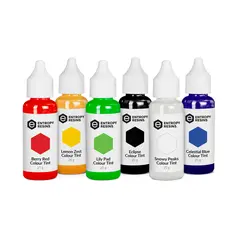 ENTROPY Resin Vivid Colour Tint Box 6 stk klare og sterke fargetilsetninger