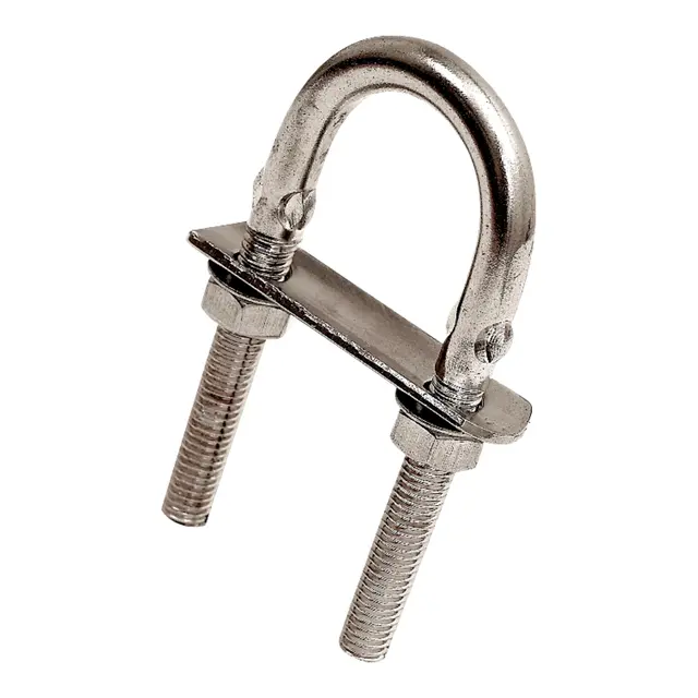 OSCULATI U-bolt med to plater Lengde 135mm - Ø 12mm - GjengeL. 75mm 