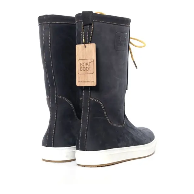 BOATBOOT Laceup Seilstøvel Str 42, skinn, mørk blå 