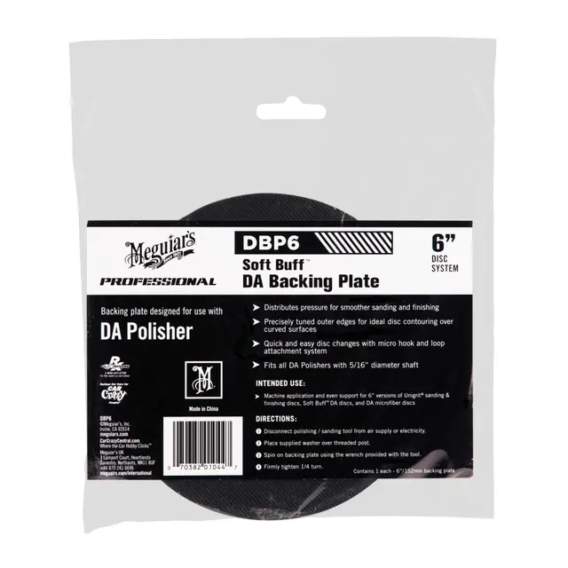 MEGUIARS Bakplate DBP6 - Ø6" (152mm) for MT310 Poleringsmaskin 