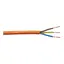 Landstr&#248;mskabel PUR 3x2,5mm&#178; - metervare Orange - myk gummi - uten endeplugger