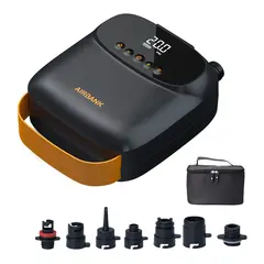 RODRIG AirBank Pumpe SUP/RIB/Gummib&#229;t 20 PSI, 350L/M - Oppladbar - LCD display