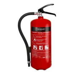 HOUSEGARD Pulverslukker 4 kg -  r&#248;d Rattmerket - Brannklasse: ABC
