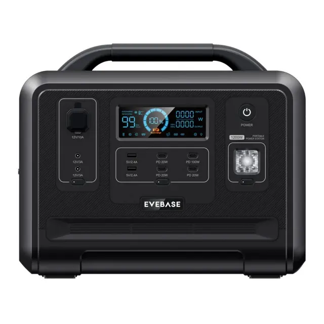EVEBASE Move 1200 Bærbar Power Station 1200W 