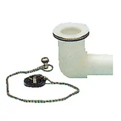 Vaskavl&#248;p kompl. for &#216;30mm hull &#216;3/4&quot; (19mm) vinklet 90&#176; tilkobling