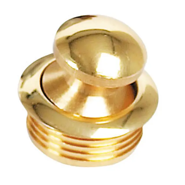 Trykknapp til skaplås - Ø23 x 16mm messing 
