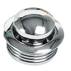 Trykknapp til skaplås - Ø23 x 19mm krom 