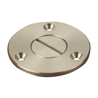 Lenseplugg messing m/spor
