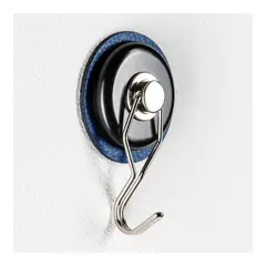 SILWY Magnetic Hook 1 stk rund krok og bl&#229; magnetpad