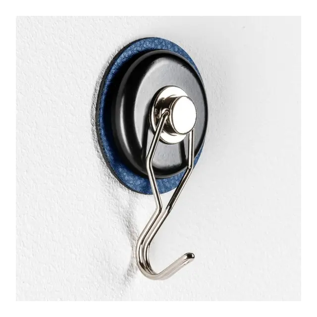 SILWY Magnetic Hook 1 stk rund krok og blå magnetpad 