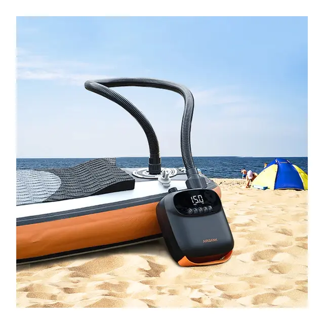 RODRIG AirBank Pumpe SUP/RIB/Gummibåt 20 PSI, 350L/M - Oppladbar - LCD display 