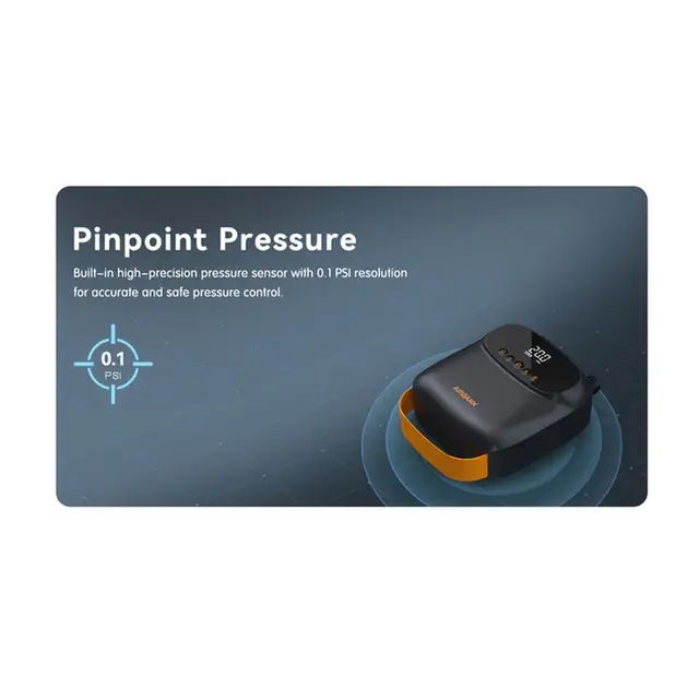 RODRIG AirBank Pumpe SUP/RIB/Gummibåt 20 PSI, 350L/M - Oppladbar - LCD display 