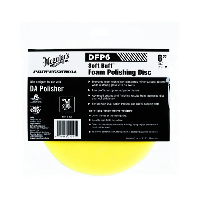 MEGUIARS Foam Polishing Disc Ø6" (150mm) Polering - kvalitet uten merker 