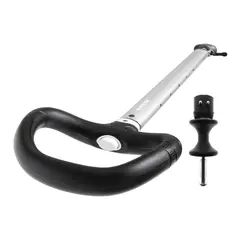 SPINLOCK Rorkultforlenger b&#248;yle 60-90cm silver alu - asym. h&#229;ndtak - diablofeste